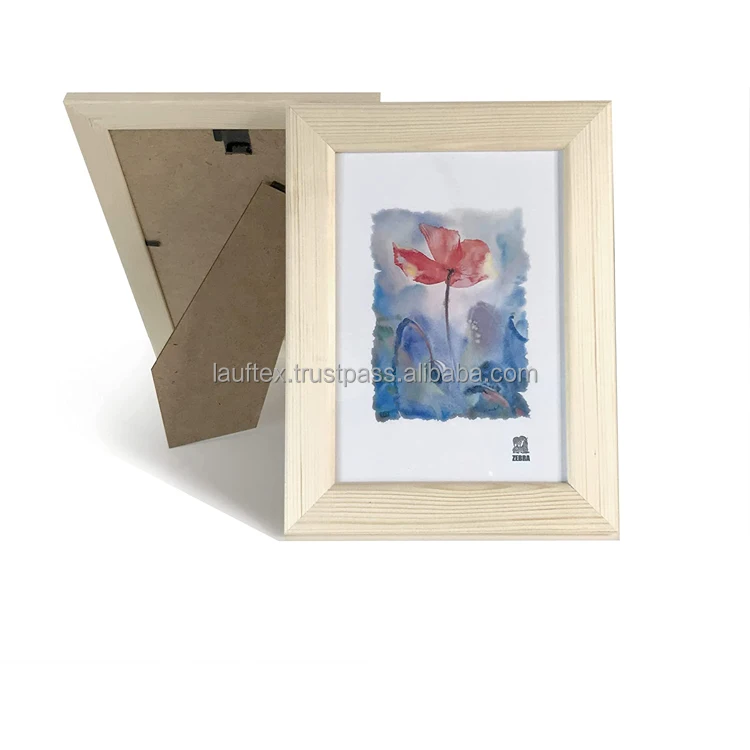 Solid wood hanging frame for photos and paintings with aged brown wenge finish wholesale photo