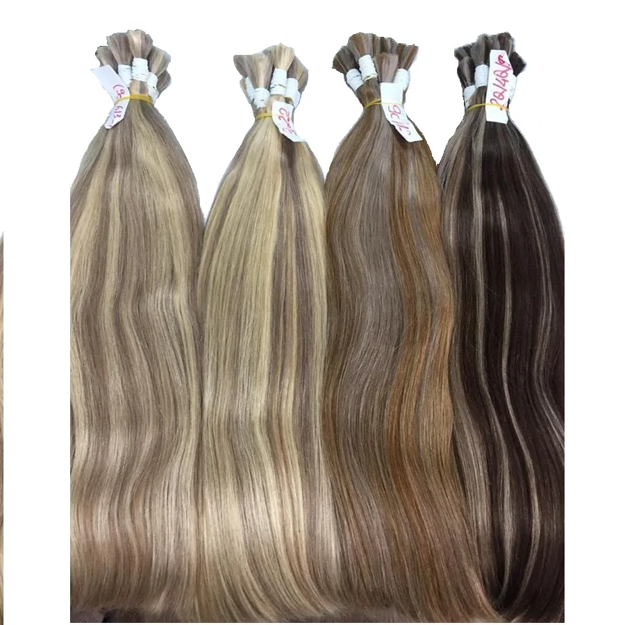 BEST QUALITY Vietnamese Remy Piano Hair Extensions Double Drawn Hair Extensions Virgin Bulk Hair Wholesale from Vietnam