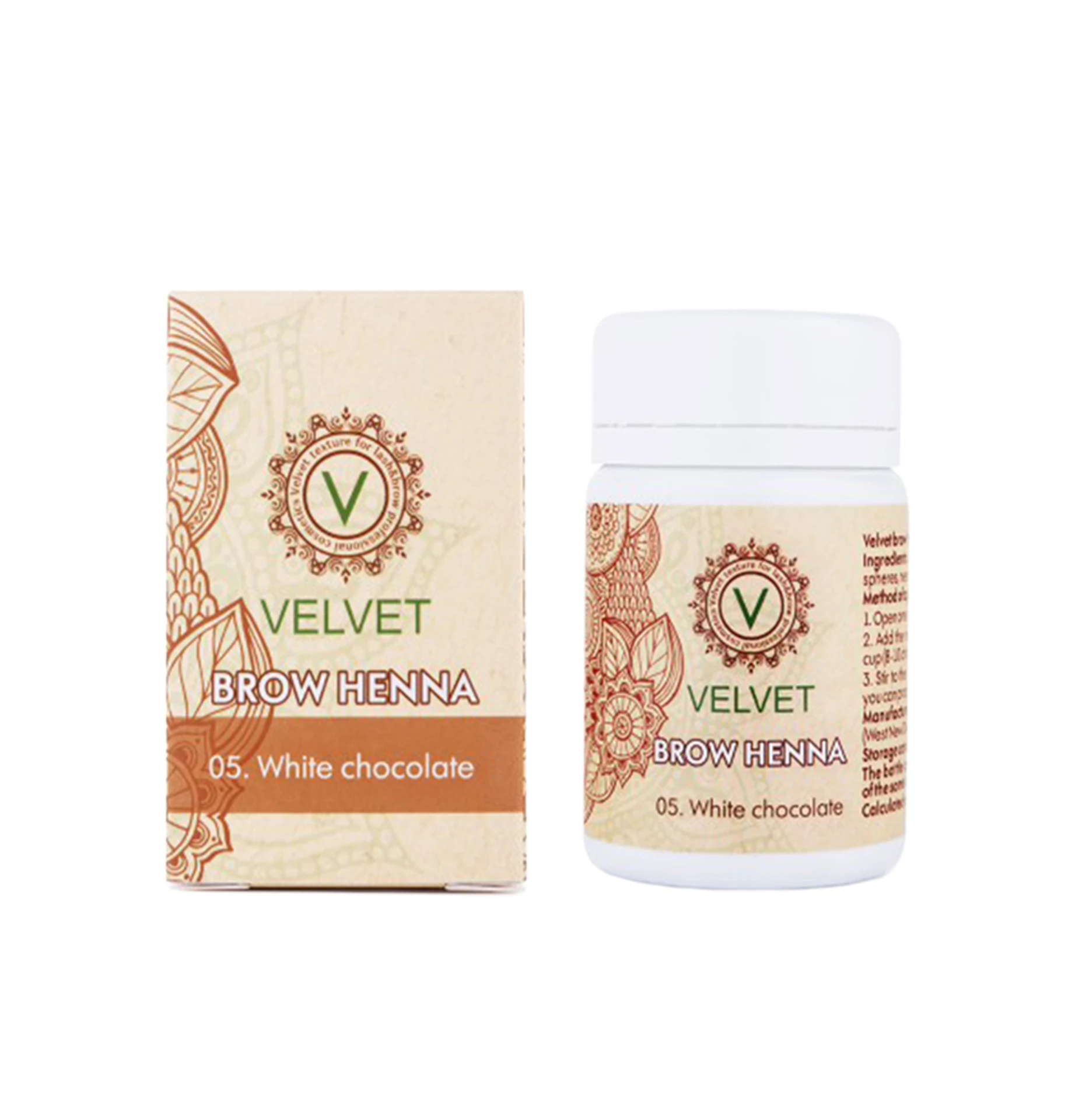 
Premium quality VELVET eyebrow dying henna 