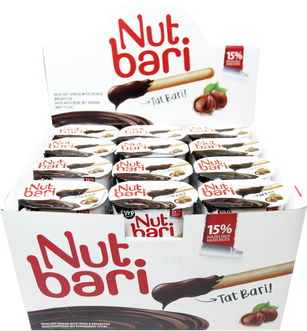 52 gr %15 Hazelnut Cream with Chocolate & Breadstick