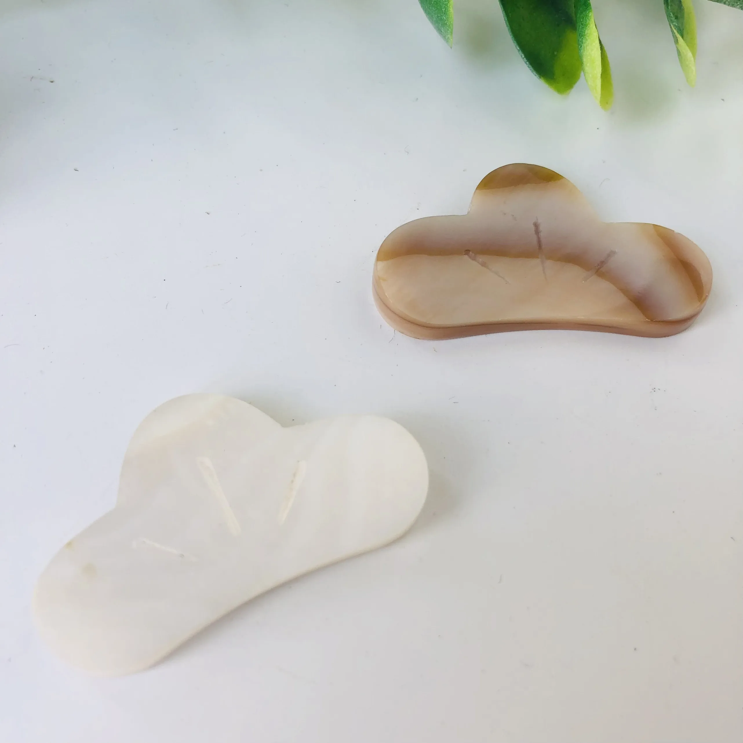 Natural Mother of Pearl Chopsticks Holder Leaf Shape Knife Stand Spoon Rest Japanese Frame Art Craft Dinner Kitchen Tableware