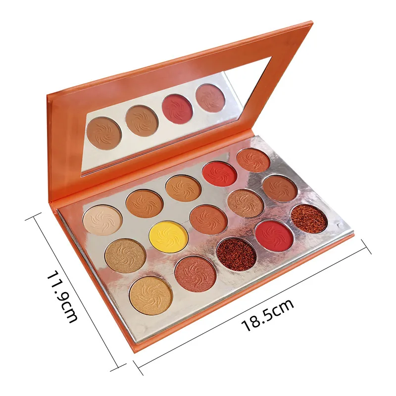Wholesale Makeup High Pigment Make Your Own Brand Private Label Glitter Custom Sombra Vegan Waterproof Eyeshadow Palette