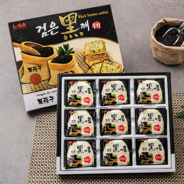
Korean product Korean food Korean cookie Black sesame cookies (large) 210g 