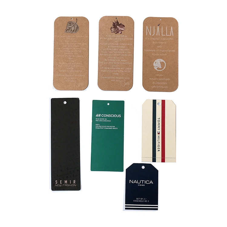 Paper Hang Tag Wholesale,Labels And Hangtags,Custom Design Recycled Paper Clothing Hang Tag