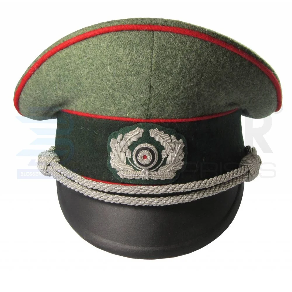 Немецкая армейская армия времен Второй мировой войны, артиллерийская шляпа WH, козырек, униформа военных офицеров Второй мировой войны, шляпа пиковая армейская