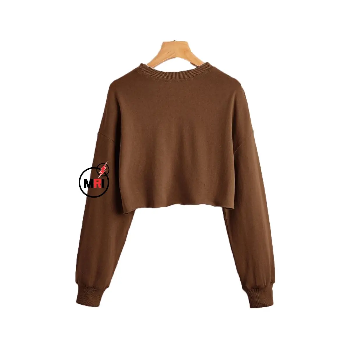  Уличная одежда с рукавами «летучая мышь» женский укороченный очень мягкий свитшот длинным рукавом и V-образным вырезом для женщин