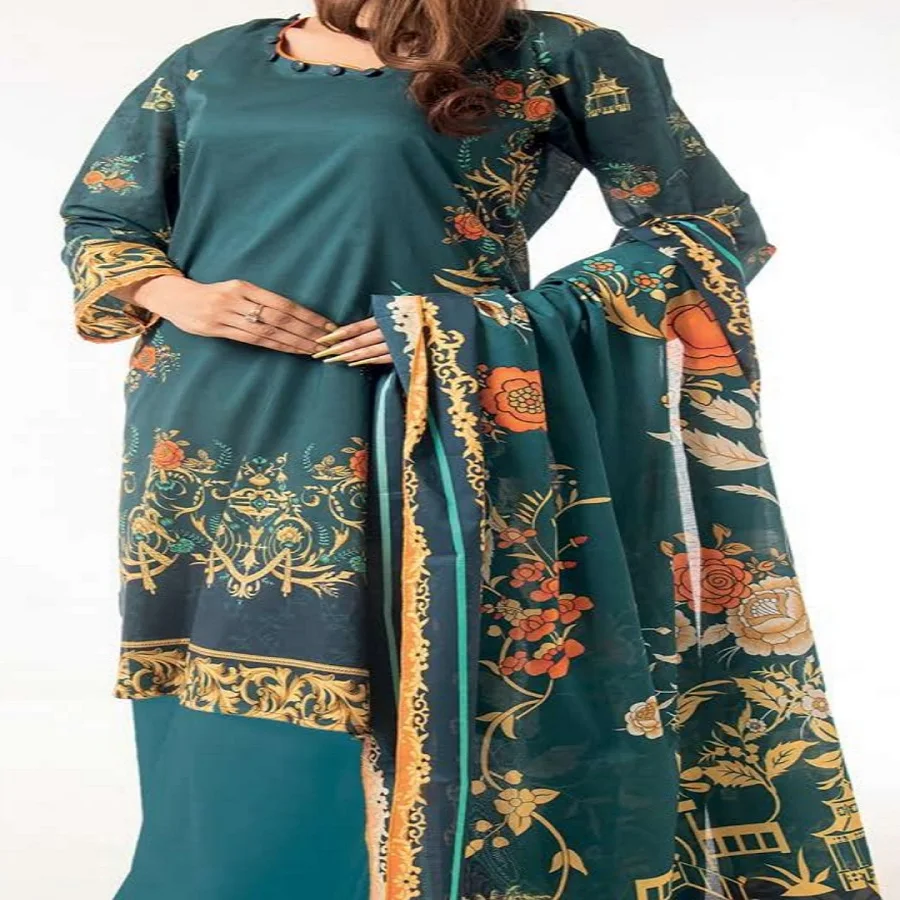 Women Shalwar Kameez in Lawn Fabric in Digital Print of Pakistan Branded Suits of Aisha Noor