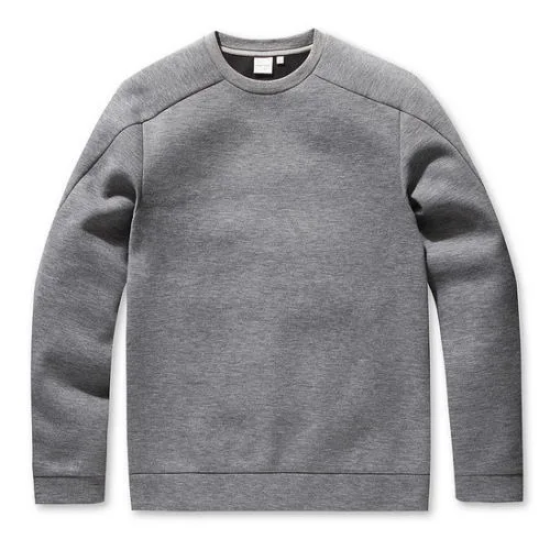 Wholesale Plain Colour Mens Crewneck Neoprene Sweatshirts