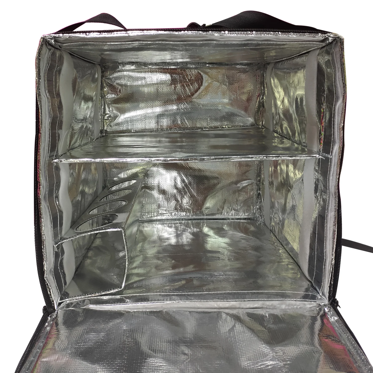 large containing pizzas and lunch boxes food delivery bag