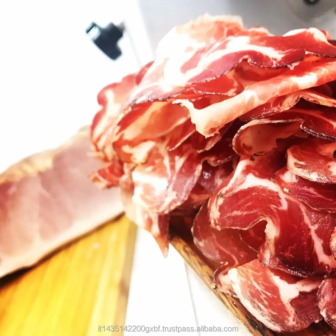 AUTHENTIC ITALIAN PORK NECK COPPA DI PARMA kg 1.8 | high quality gluten free pork meat | premium Italy supplier