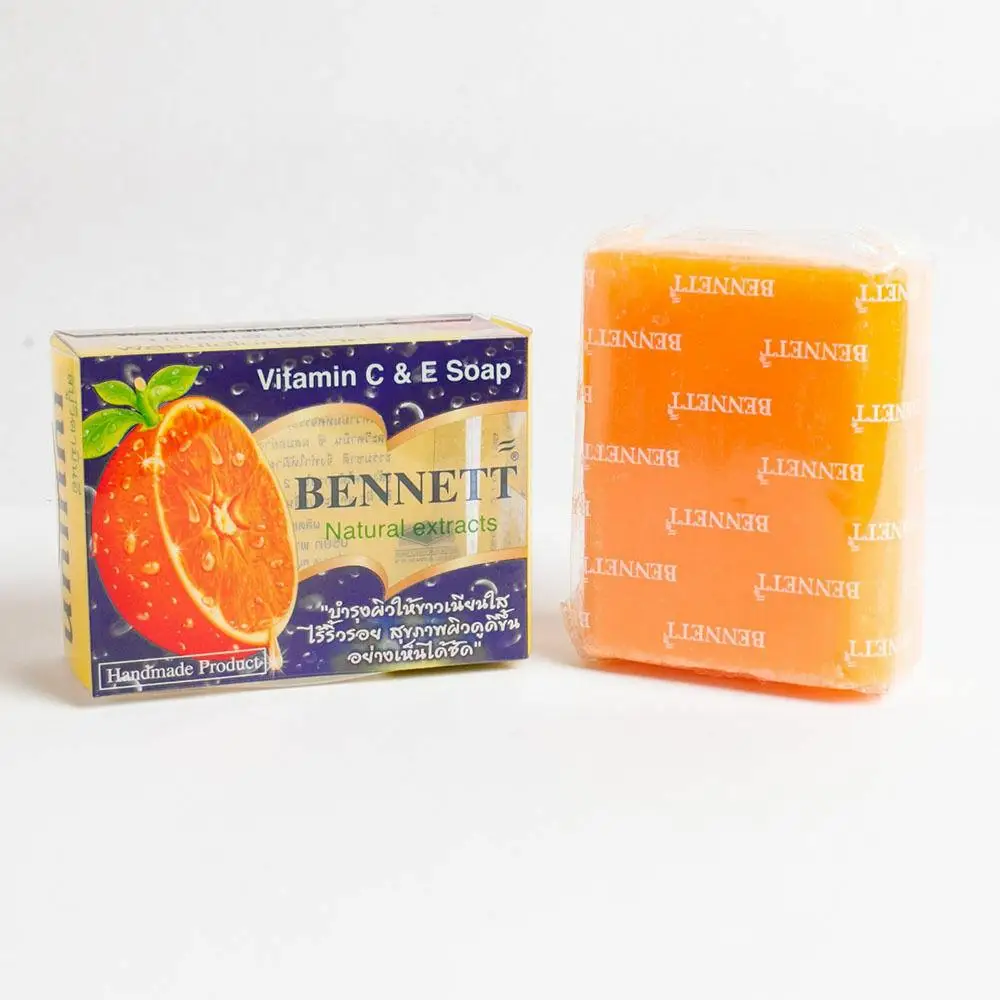 Bennett Vitamin C&E Soap Bar Natural extracts/Thai Soap 130g x 4 Bars