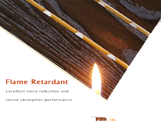 Sound-absorbing Panel Wooden Wall Panel Studio Equipment Grooved Wooden Acoustic Panels