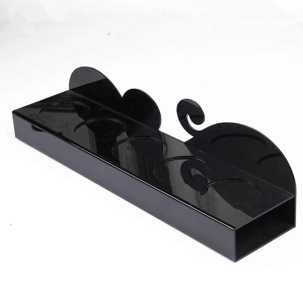 Factory Custom Black Desktop Stand Shop liquor Wine Bottle Holder Acrylic Display