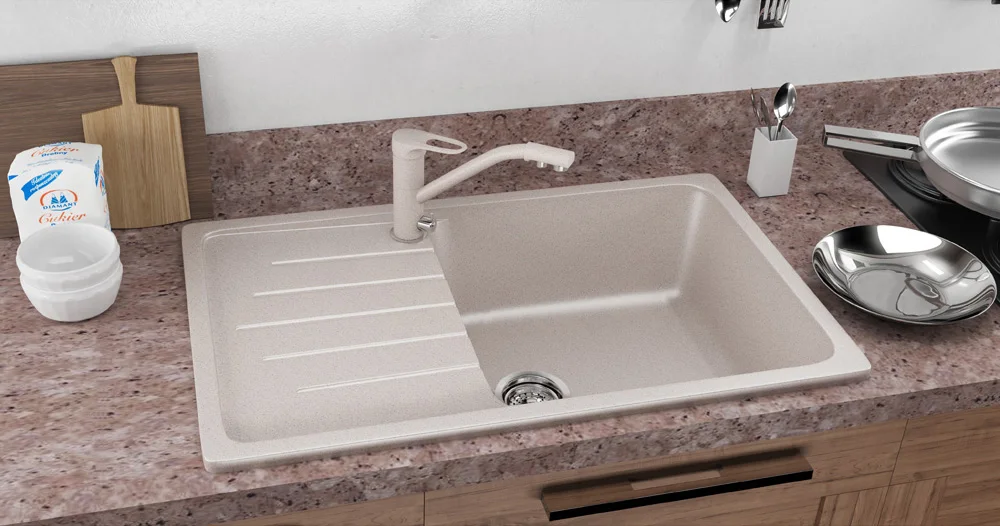 Quality kitchen sink ULGRAN U-400 one-section, kichen sink