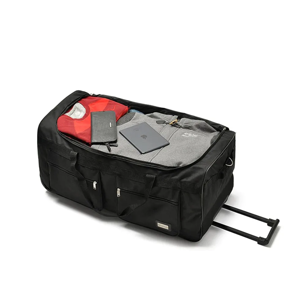 Custom Printing shockproof luggage Rolling bag wheel travel bag
