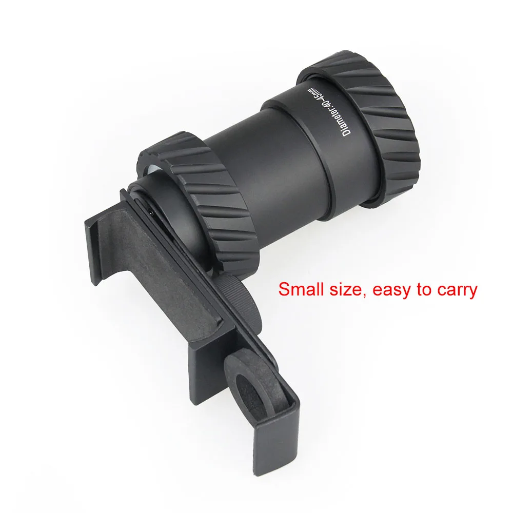 GZ33-0202 Tactical Scope 40MM-43MM Aluminium Adapter Monocular Telescope Camera Mount for All Phone Optics