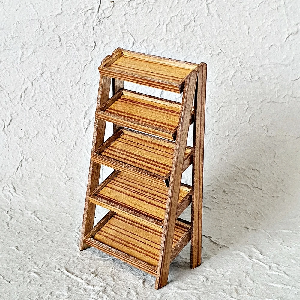 Миниатюрная деревянная полка для кукольного домика мебель ручной работы поделки пекарня украшение мини-игрушка стиль