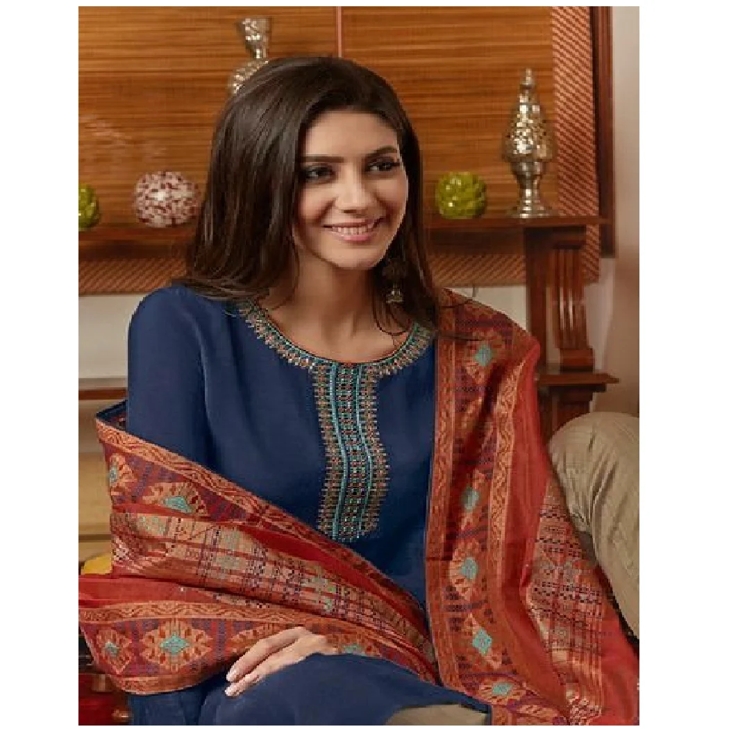 Лучшее качество, традиционная одежда, чистый хлопок, шелк, цифровой принт Kurti с ручной работой