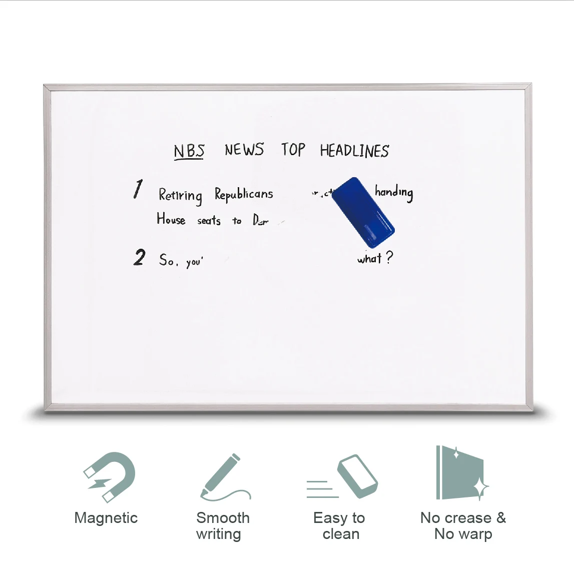 Hot selling  modern dry erase magnetic white board