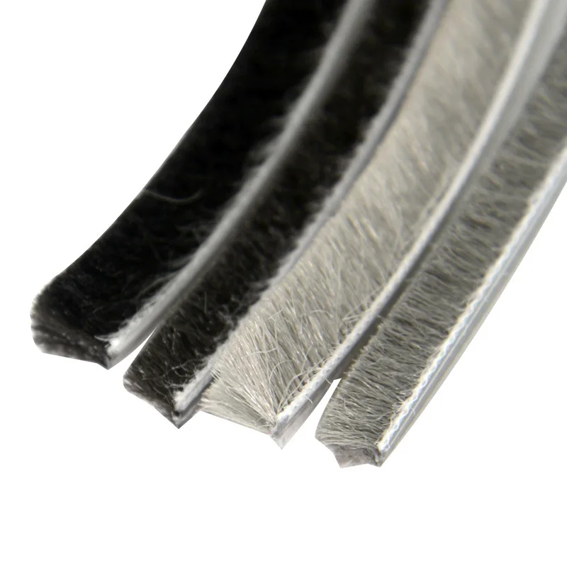 Waterproofing Wool Pile Weather Strip Cheap Price Silicone Wool Pile Gasket For UPVC And Aluminum Doors And Windows
