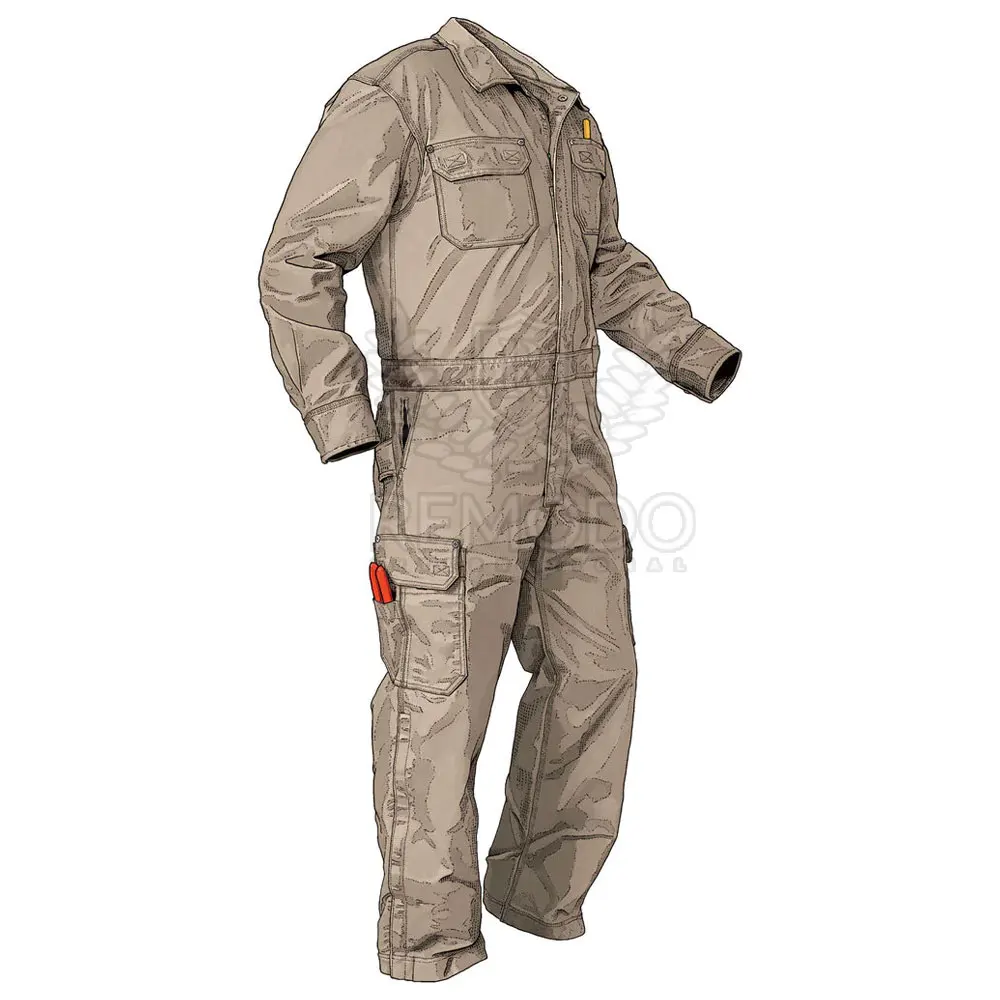 100% Polyester Coveralls with reflective tape working wear suits