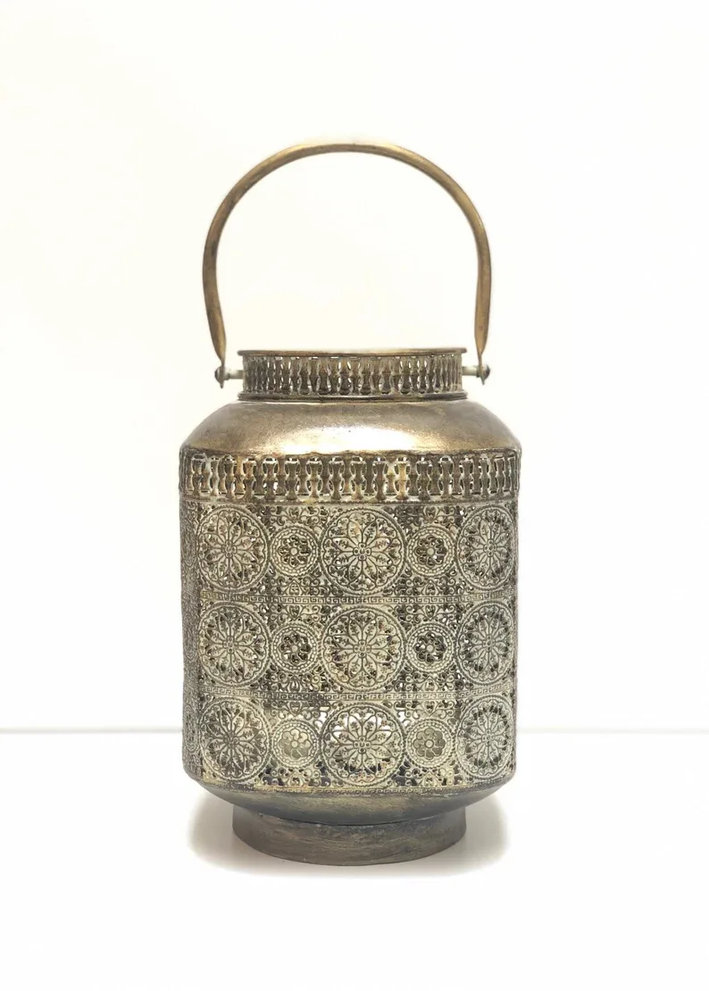 Высококачественный металлический садовый подвесной ураган-фонарь для декоративного улицы