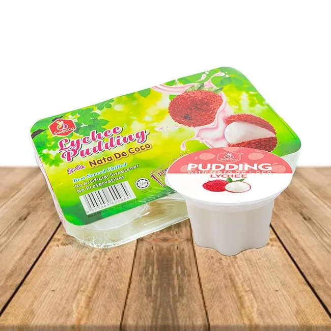 Лучшая цена, пудинг личи с натой де коко, смешанные фрукты, Желейный пудинг [80 г x 6 чашек] в упаковке, малайзийские Халяльные товары