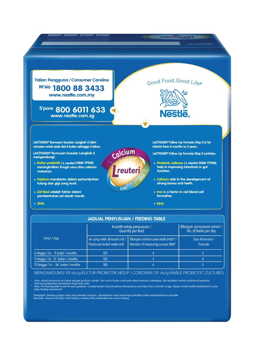 
Lactogen 2 (6-36 Months) 1.3Kg 