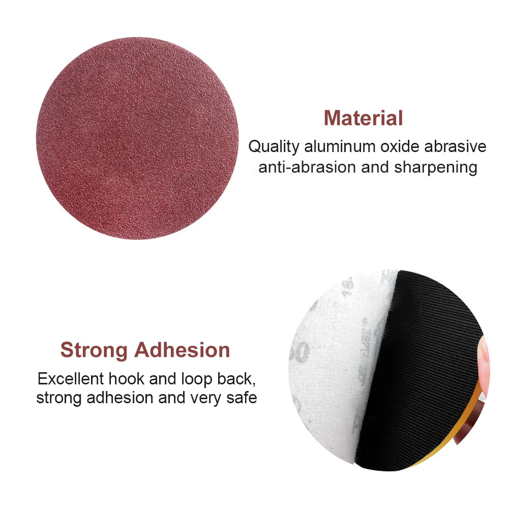 China manufacture konaflex-standard self  adhesive aluminum oxide 4.5inch(115mm) hook&loop sanding disc