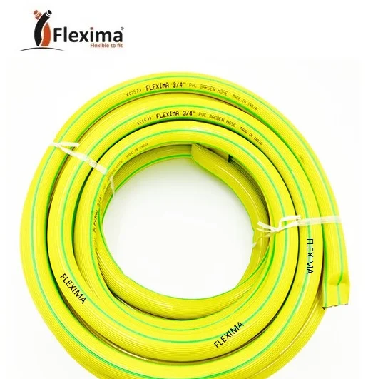  Flexima ПВХ гибкий желтый и черный 2-слойный садовый шланг трубы из Размер 15 мм маленького размера круглой формы с диаметром 32