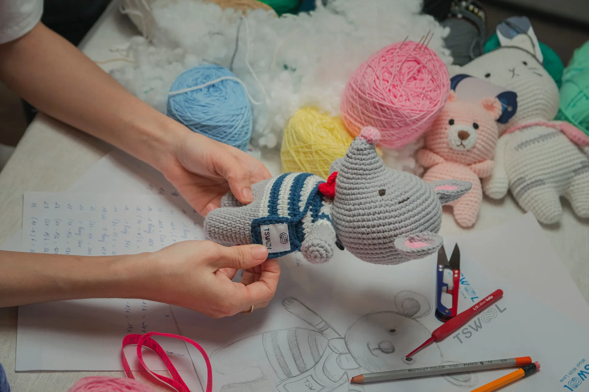  Брелок амигуруми ручной работы TGA 100% брелок вязаное животное на экспорт 2021