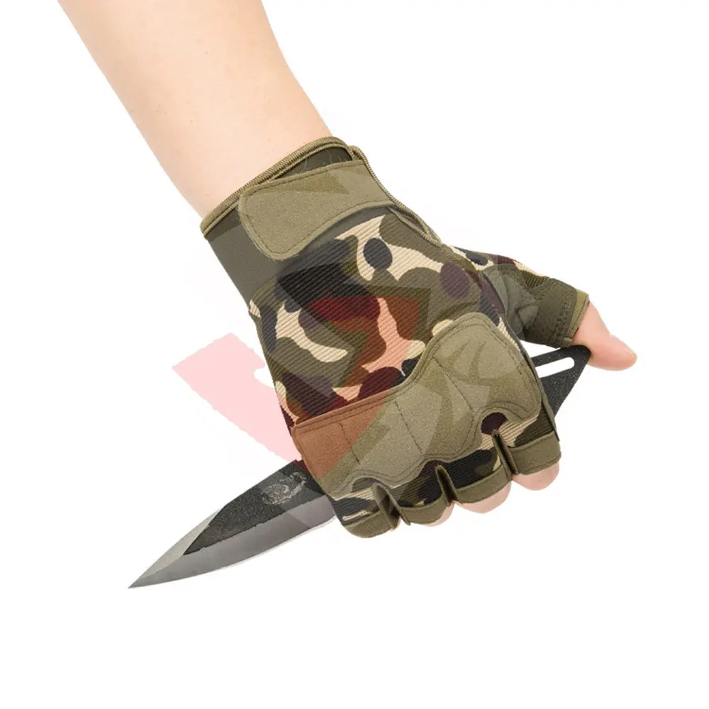 Удобные механические тактические и охотничьи перчатки из дышащего материала