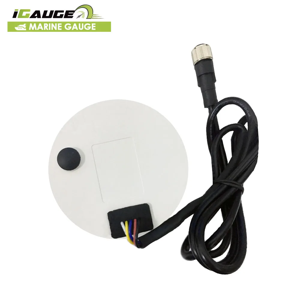 85mm electrical 70 RPM NMEA 2000 white face white LED tachometer with hour meter for marine