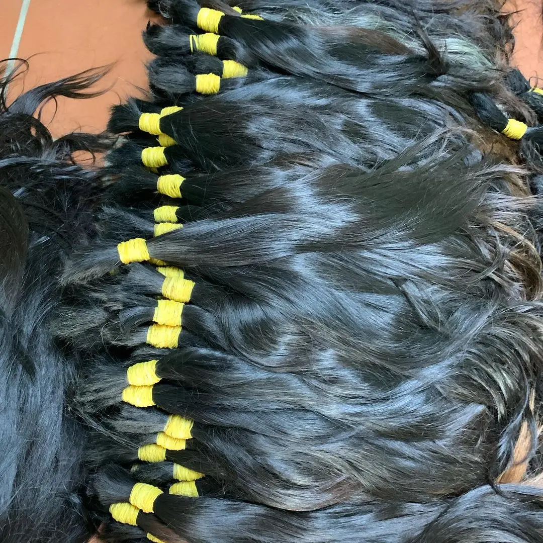 Single Donor Raw Cuticle Aligned Human Hair Bulk Vendors Vietnam Hair Bundles Virgin Hair Best Quality Factory Price