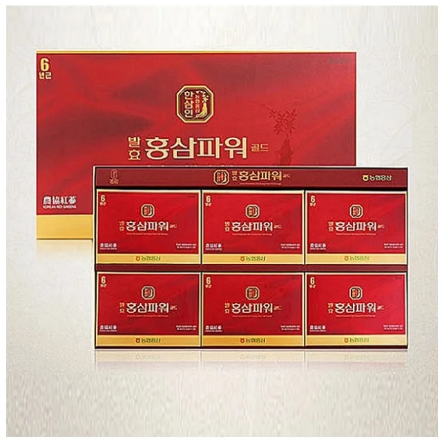 
[Hanssamin] Six-year-old root NongHyup Fermentation Red Ginseng Power Gold 
