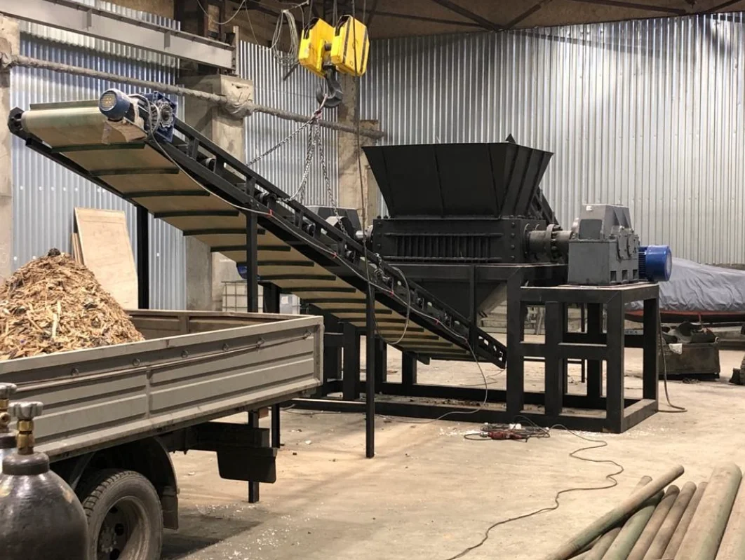 Two-shaft industrial Shredder ATR/S 3000 recycling for processing construction and household waste and other solid waste