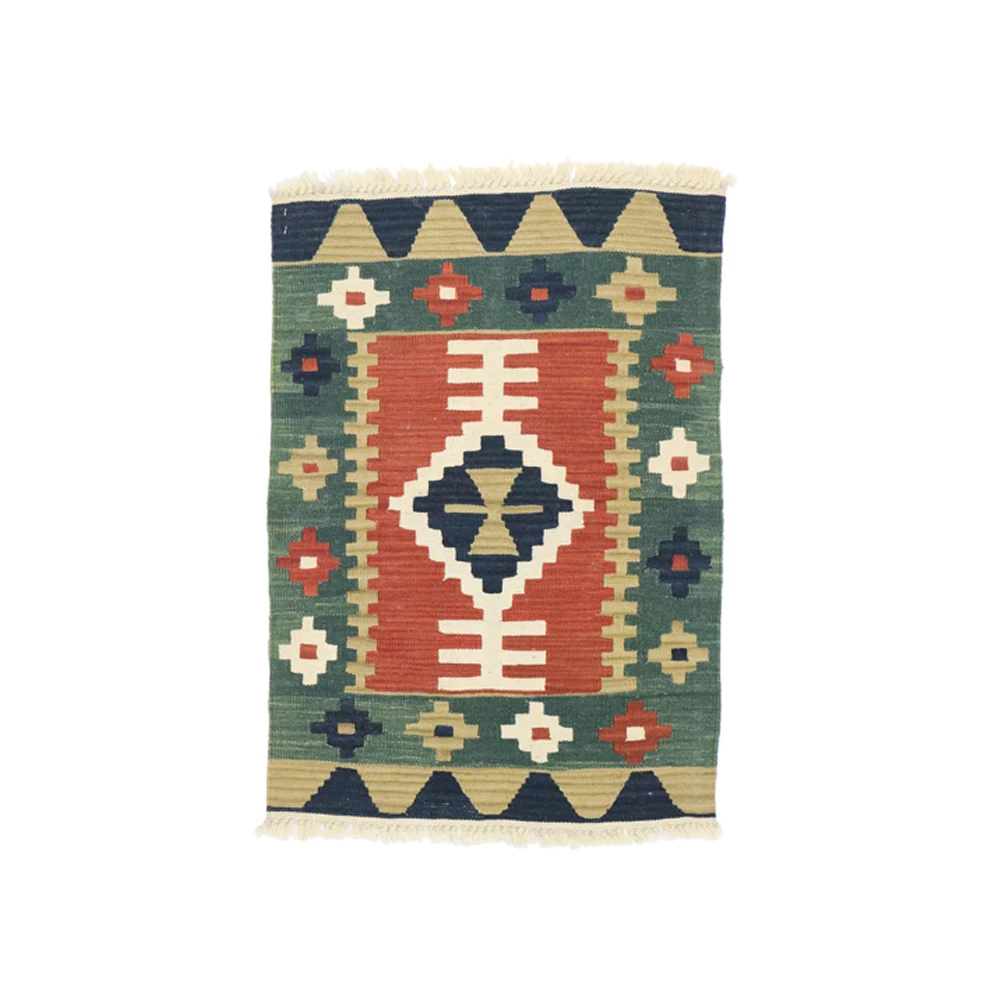 Commercial Customized Wool Kilim Rug Sets Plush Runner Rugs for Hotel Guestrooms & Kitchen Bulk Price Custom Logo Design