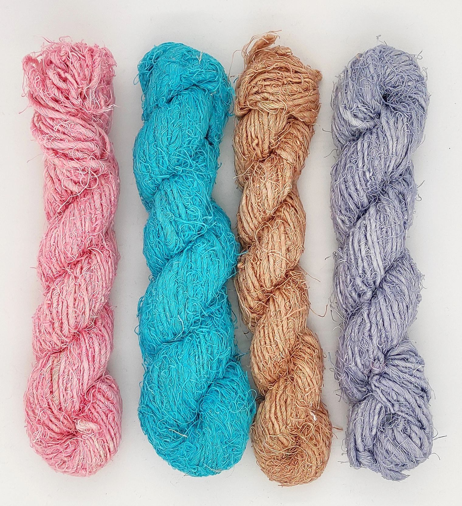 Yarn Ribbon Recycled Hand Spun Linen 100% Cotton Dyed Color Ring SPUN Home Textile IN;3922 Carton 10kgs ZR