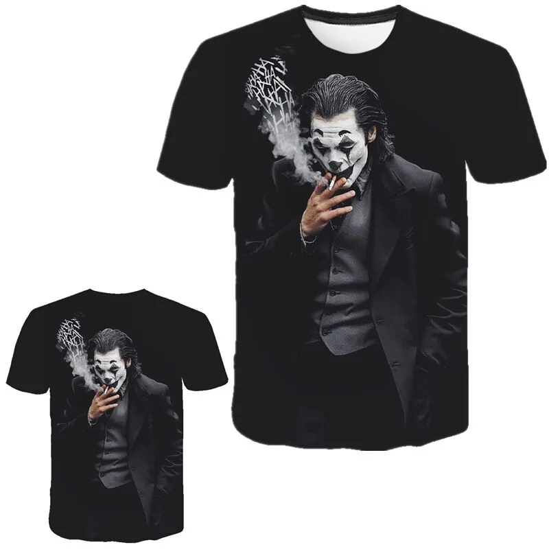 
Horror Movie It Penny Wise Clown Joker 3D Print Tshirt Men/Women Hip Hop Streetwear Tee T shirt 90s Boys Cool Clothes Man Tops 