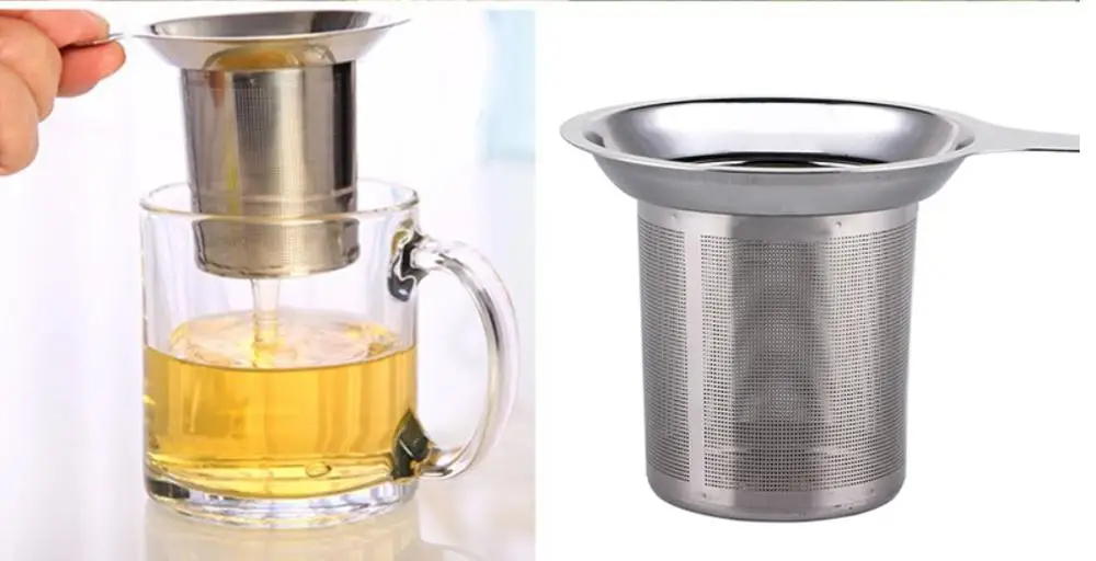 High density tea strainer tea set filter stainless steel filter cartridge split filter factory direct sales