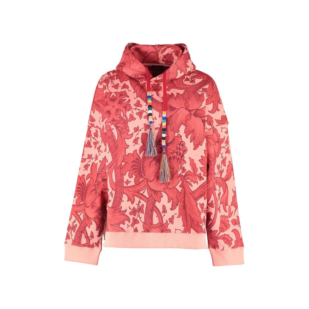 Women Long Dress Birds Printed Hoodies