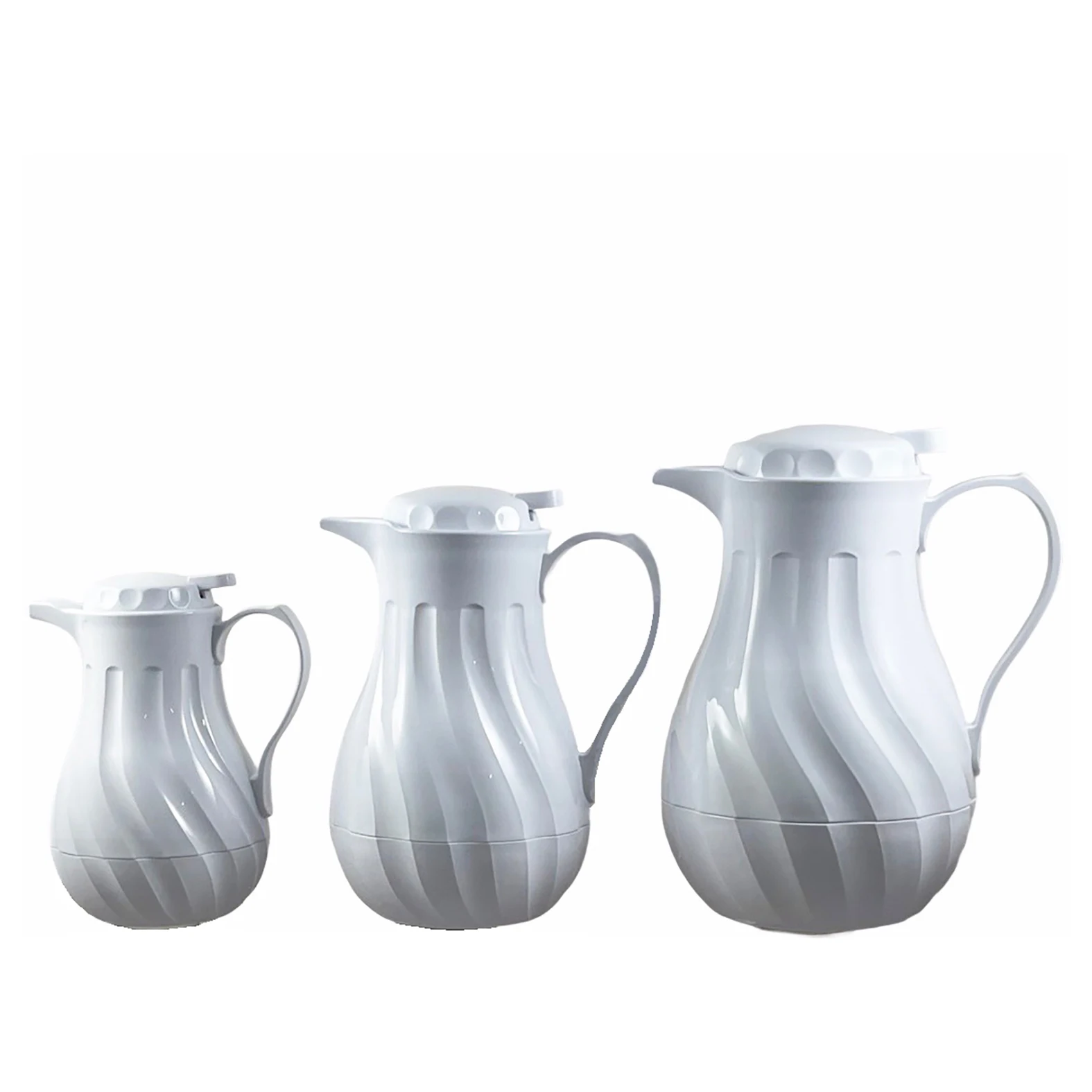 
0.5L / 1.2L / 2L swirl PU Insulated Thermos, beverage server, for restaurant or home use, thermal coffee carafe 