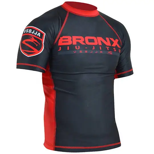 
Sublimation Printed Custom Logo Rash Guard Mma Bjj Surf Rashguard Long Sleeve Manufacturers 