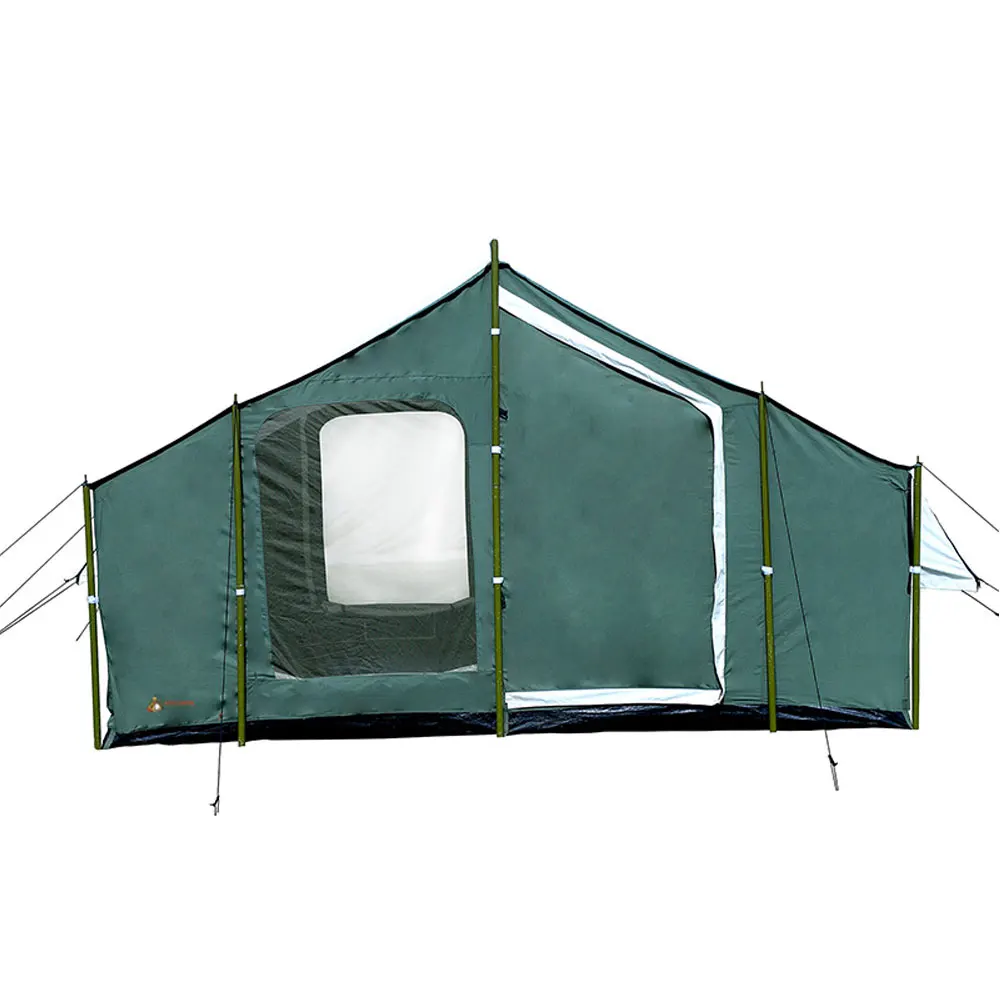 Cotton Canvas Bell Tents 4 Door for Sale / Outdoor waterproof double camping luxury safari tent Canvas bell camping Temp home