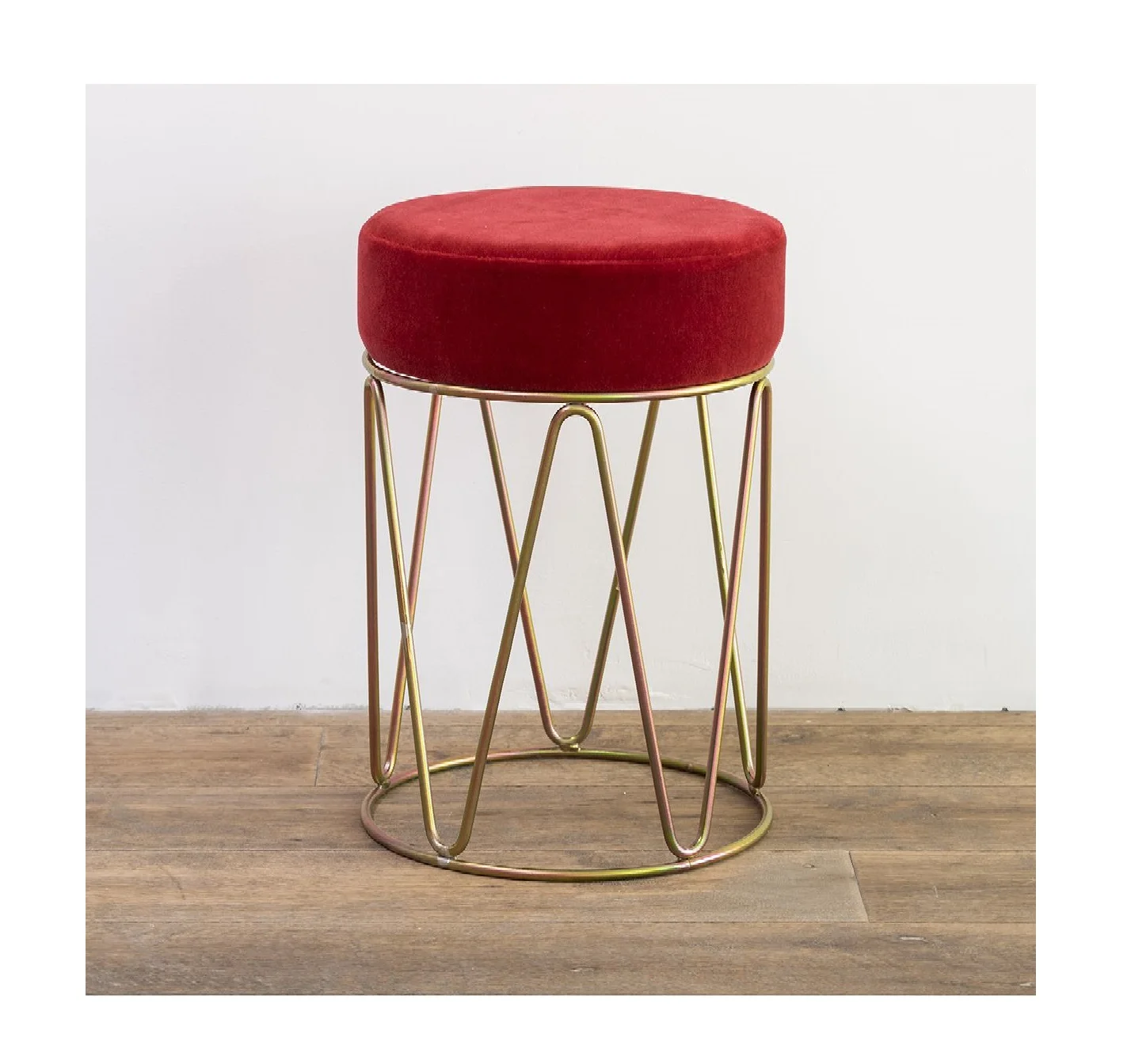 Luxury Furniture Restaurant Bar Stool Supplier Nordic Kitchen Cheap Gold High Chair Steel Metal Iron Velvet Bar Stools