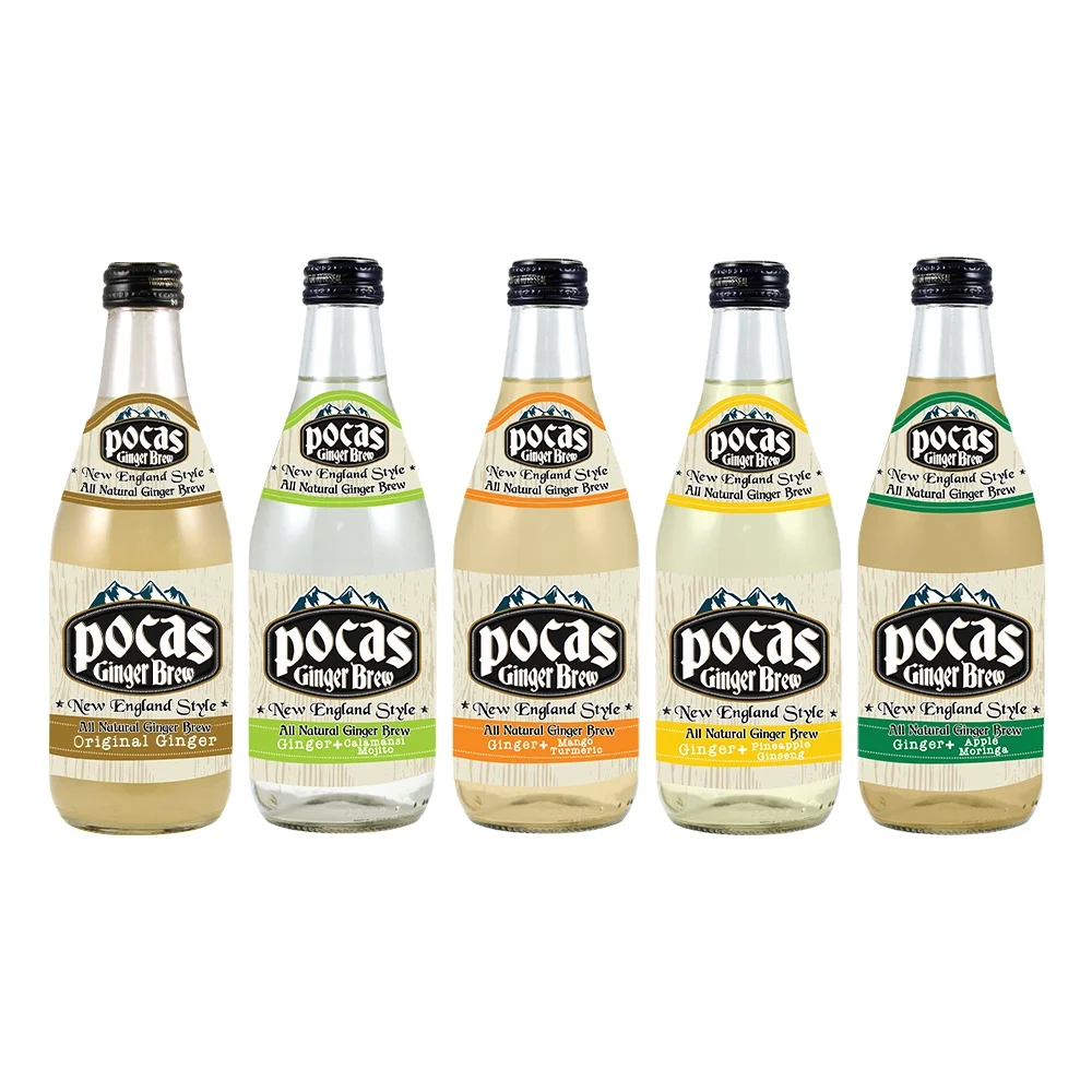 Pocas Ginger breus 24 бутылки/12 унций жидкости от Pocas International Corp.