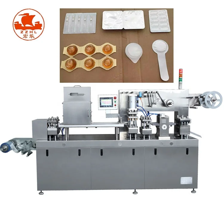 Full Automatic Mini Tablet Blister Packing Machine PVC ALU Medical Packaging Food Electric Provides