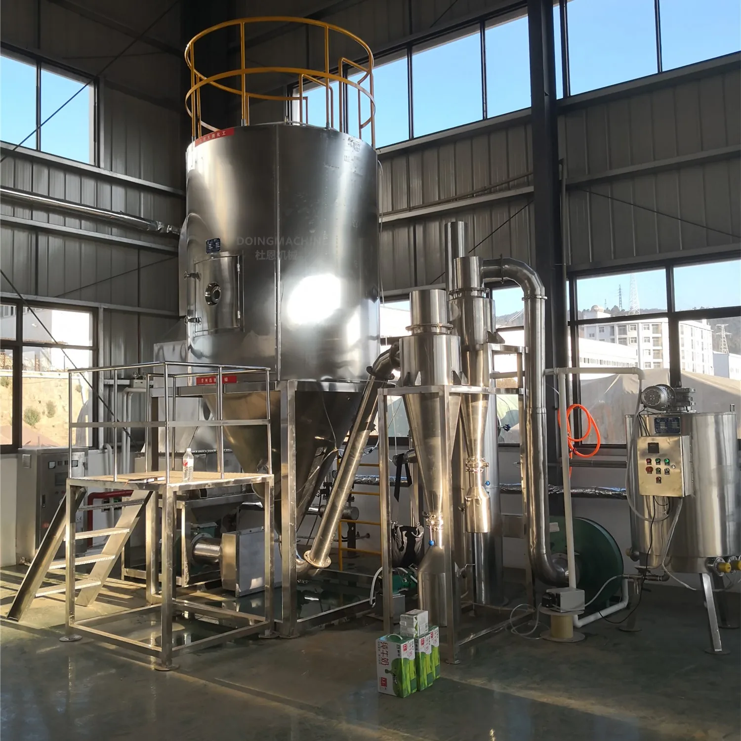LPG centrifugal atomizer spray dryer for juice powder