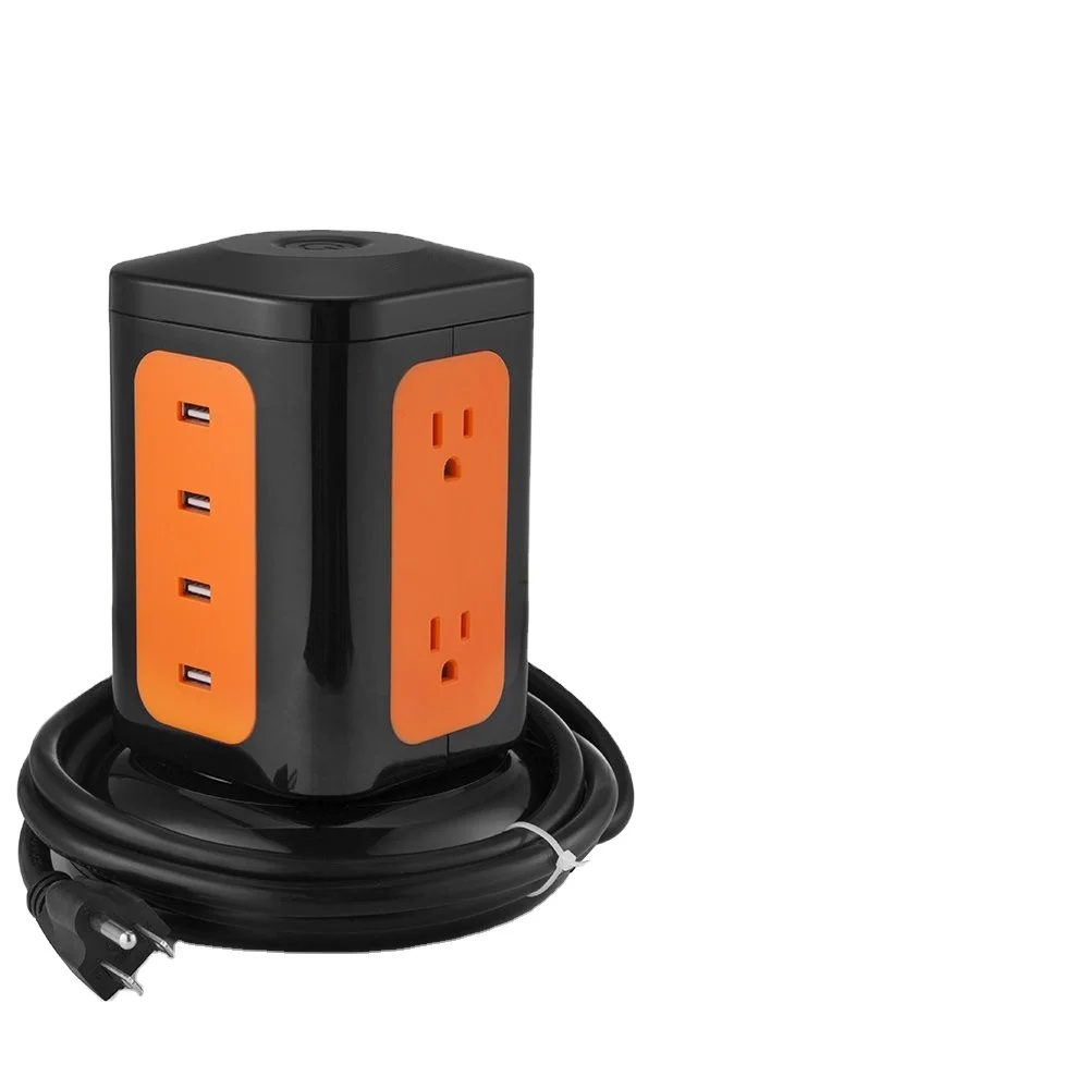 6 Outlet Tower Power Strip Surge Protector with 4 USB Charging Ports