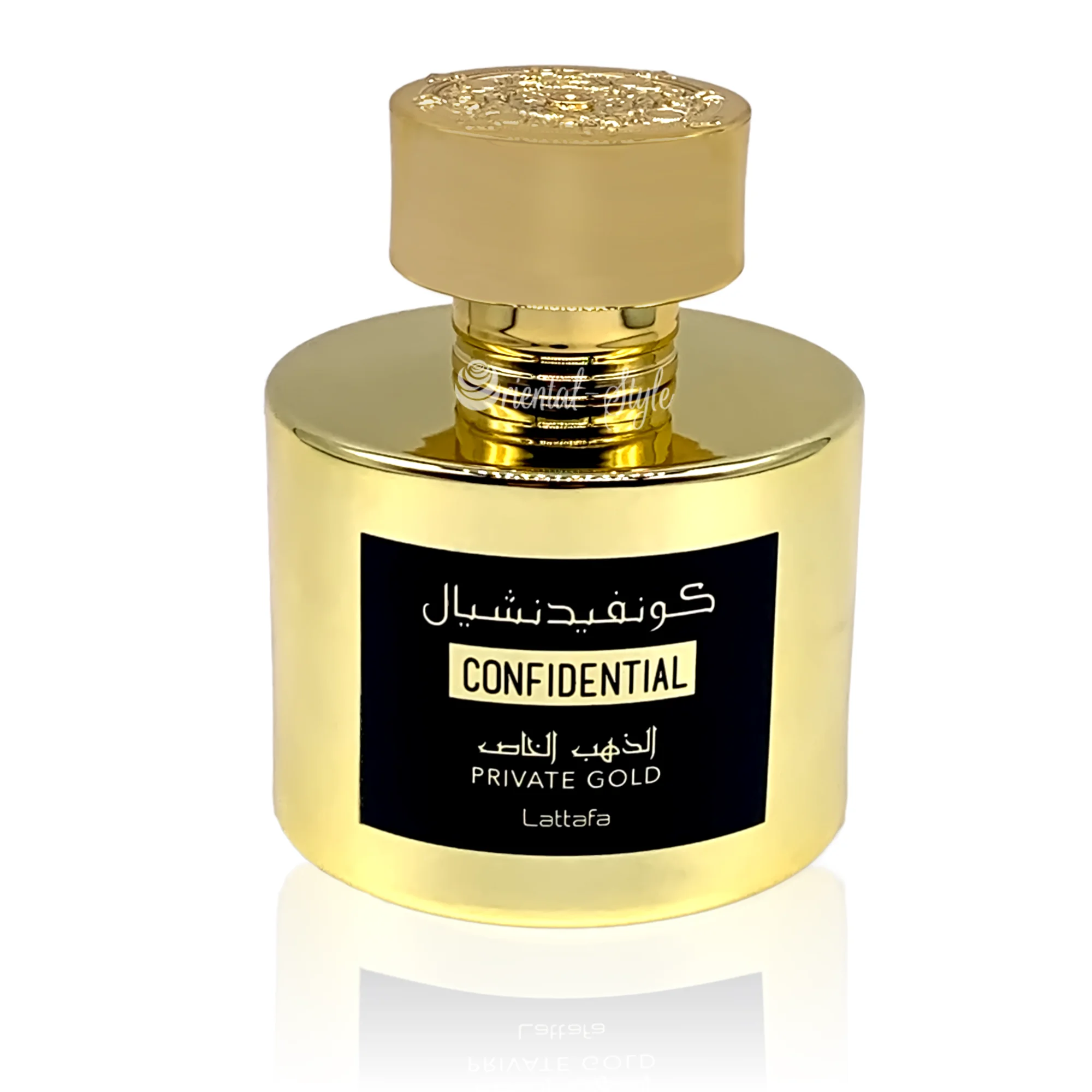 Perfume Confidential Private Gold Eau de Perfume 100ml by Lattafa Non alcohol  for women